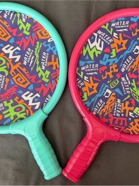 Water Bombs Paddle Ball Set - Teal & Pink